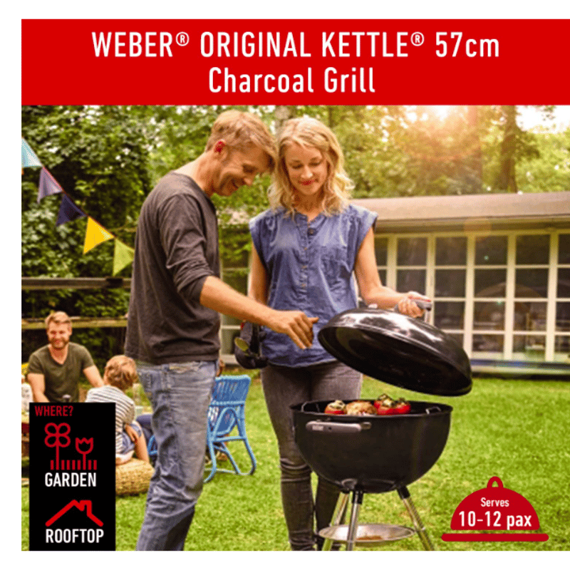 ウェーバー 57cm コンパクトケトル チャコールグリル 温度計付 WEBER スギカウ / Weber(ウェーバー) コンパクトケトル 57cm 温度計付