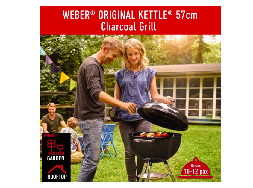 【美品】Weber オリジナルケトルプレミアム チャコールグリル温度計付き Weber オリジナルケトルプレミアム チャコールグリル温度計付き