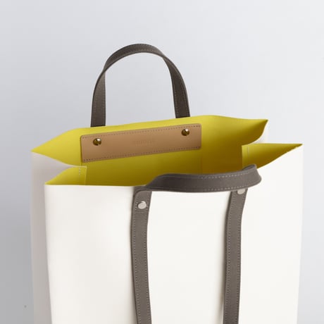 TWIST-SHOPPER Small #IVORY × LIME