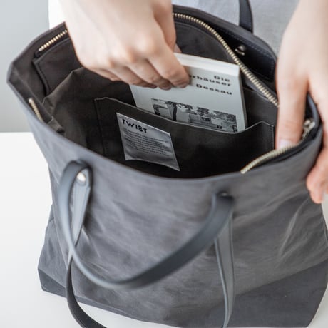 TWIST-ZIP Small #CHARCOAL