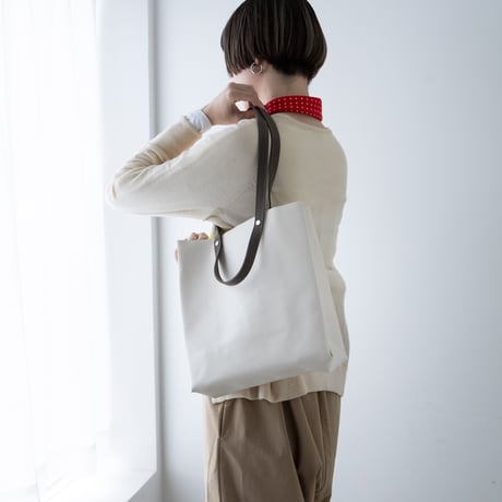 TWIST-SHOPPER Small #CAMEL × CORAL PINK