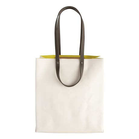 TWIST-SHOPPER Medium #IVORY × LIME