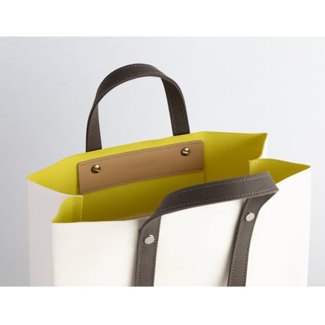 TWIST-SHOPPER Medium #IVORY × LIME