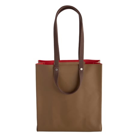 TWIST-SHOPPER Small #CAMEL × CORAL PINK