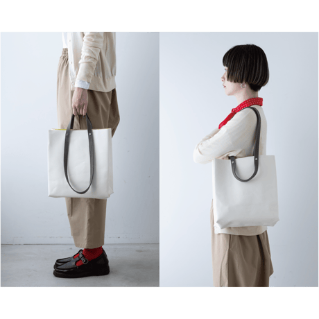 TWIST-SHOPPER Small #CAMEL × CORAL PINK