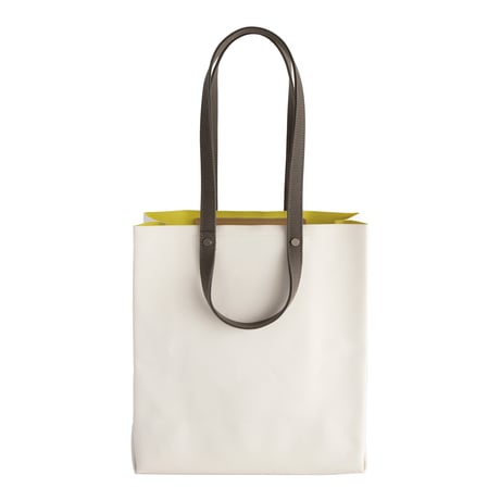 TWIST-SHOPPER Small #IVORY × LIME