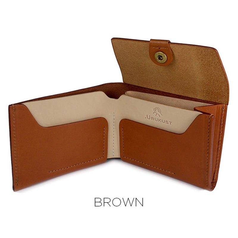 URUKUST 二つ折り財布 マスタード URUKUST｜BIFOLD WALLET | レザー財布 二つ折り ウォレット