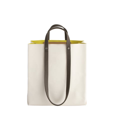 TWIST-SHOPPER Small #IVORY × LIME