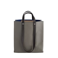 TWIST-SHOPPER Small #GRAY × MARINE BLUE