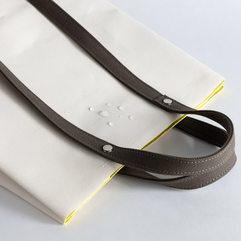 TWIST-SHOPPER Small #IVORY × LIME | .URUKUST