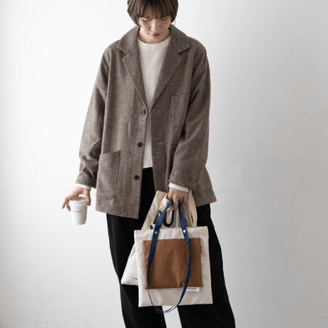 TWISTLOOP-COMPOSITION Small #DARK KHAKIxGRAY