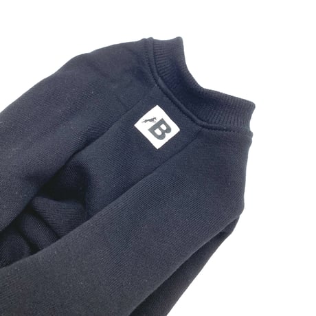 sweat×heart one-piece【black×white】