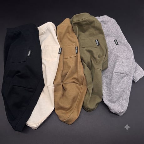 BASIC Pocket long T-shirt【vanilla】
