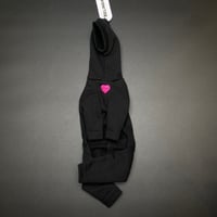 ハート泥棒ロンパース 【ブラック×ピンク】