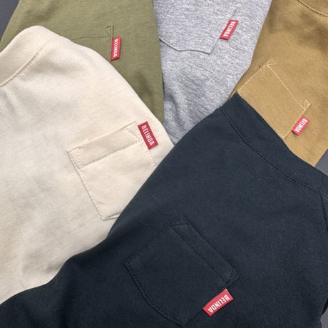 BASIC Pocket long T-shirt【vanilla】