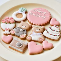 【セミオーダー】結婚祝いアイシングクッキー【名入れ可能】