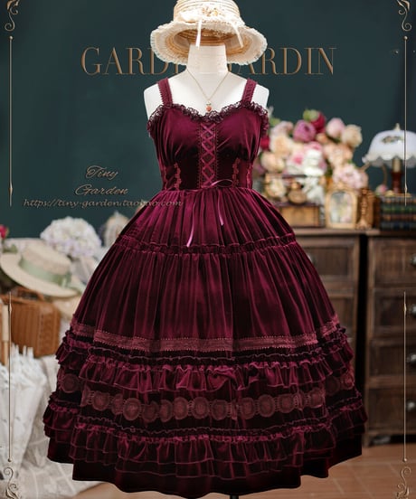 Tiny Garden / Dream Bouquet ベルベット JSK [LO575]