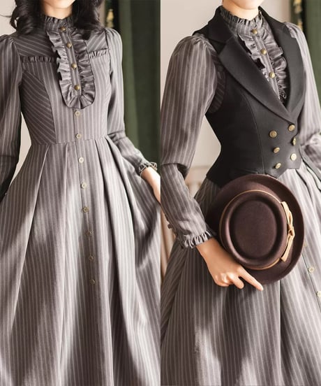 Forest Wardrobe / 森の古城 ワンピース、ベスト [LO1532]