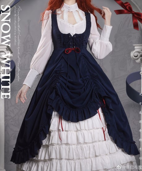 アラビアンナイトゴシック 白雪姫 ゴシック ロリィタドレス コルセットJSK＋ブラウス [LO714]