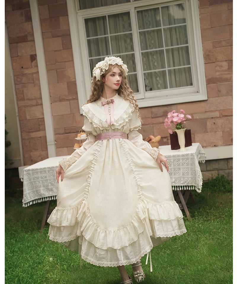 with PUJI Letter and Poetry / 瑠璃の花房 ロリィタドレス セッ