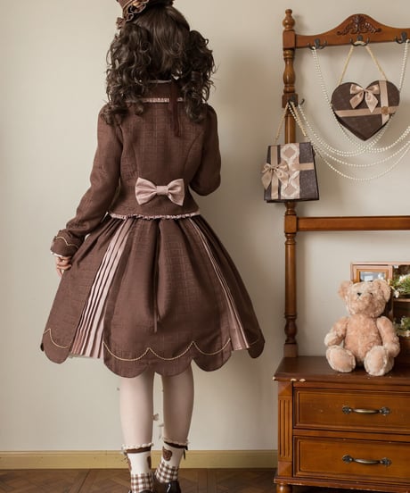 Alice Girl /  くまショコラビスケット ロリィタドレス JSK、SK、ブラウス、ジャケット⑥ [LO1525]
