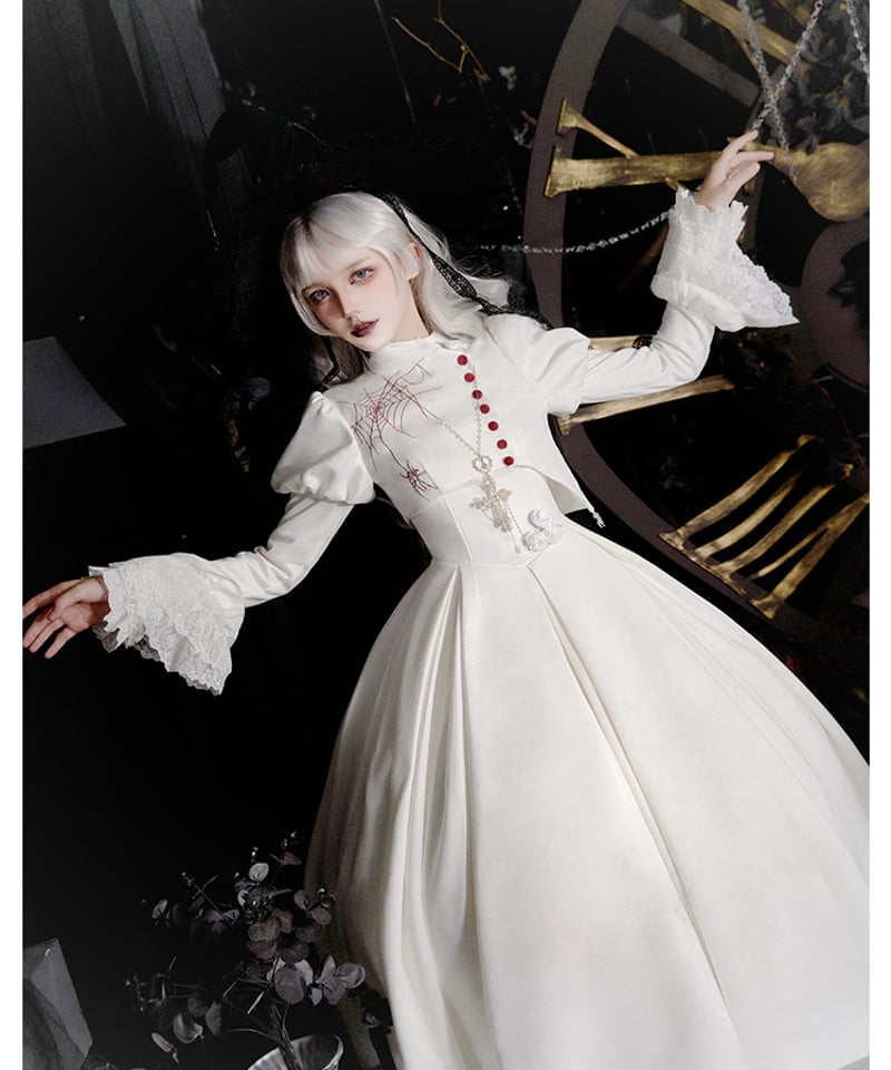 with PUJI / 奇夜の詩 ゴシック&ロリィタドレス コルセットJSK+ with PUJI / 奇夜の詩 ゴシック&ロリィタドレス コルセットJSK+
