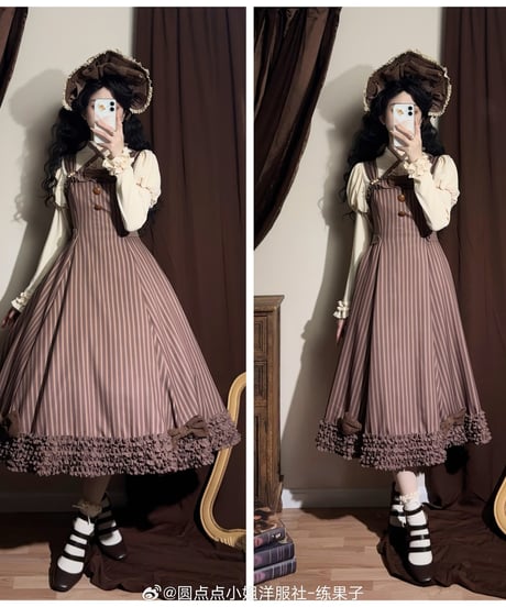 Miss Point / Classical Chocolate JSK [LO1227]