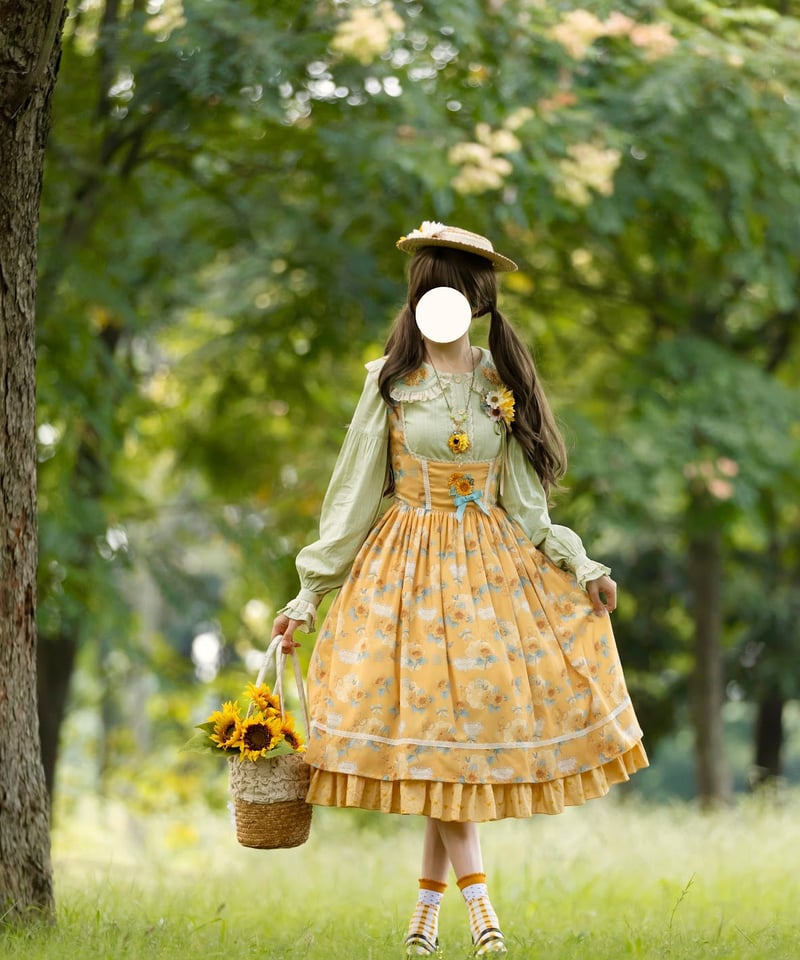 Miss Point 向日葵の庭園 ロリィタドレス コルセットJSK Miss Point 向日葵の庭園 ロリィタドレス コルセットJSK