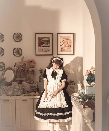 Moonlight Storage / アフタヌーンティーメイド メイド服 セット[LO789]