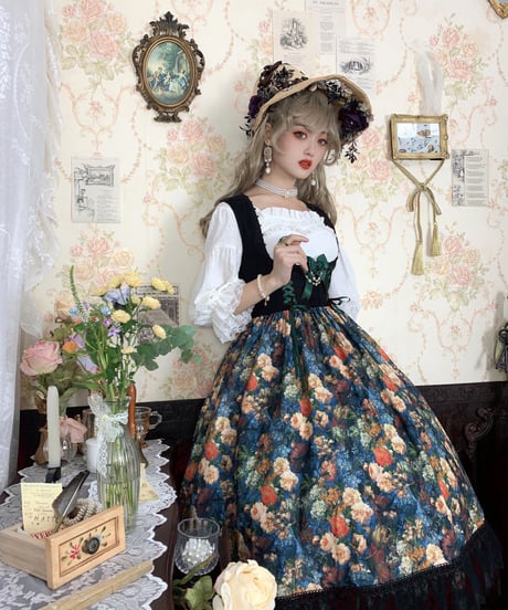 有一只小鳥 / 薔薇庄園 コルセット JSK [LO748]