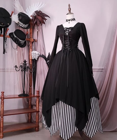 VantablackStudio / Wednesday Addams Manor ゴシック SK, ブラウス, ジャケット [LO919]