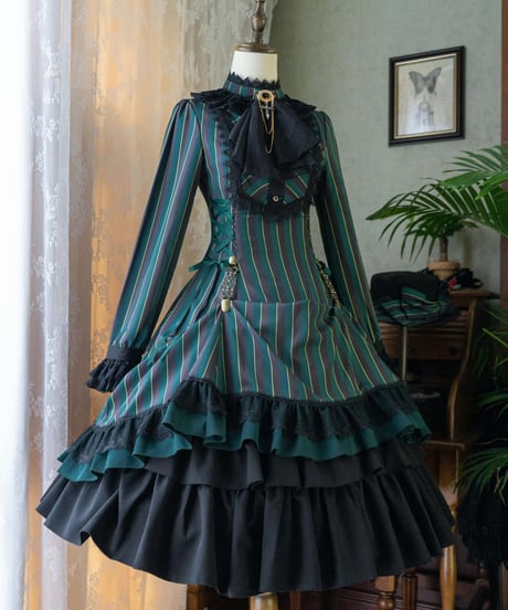 Miss Point / Point Manor クラシックロリィタ 長袖ワンピース  [LO622]