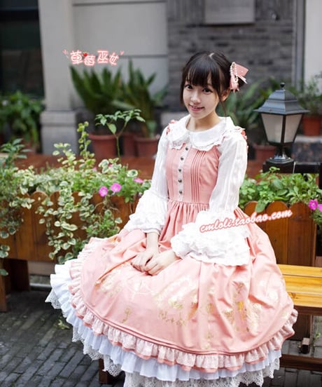 草莓巫女 Alice in Wonderland ロリィタ ワンピース, JSK  [LO799]