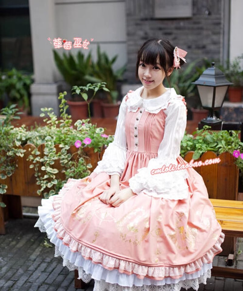 草莓巫女 Alice in Wonderland ロリィタ ワンピース, JSK [LO79