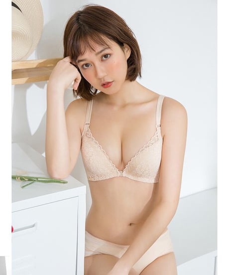 AAカップ 極厚6cmパッド入り ノンワイヤー フロントホック  ブラジャー単品 [br81]