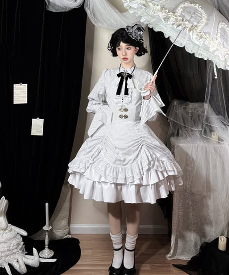 Miss Point / Point Manor 3.0 クラシックロリィタ 長袖ワンピース, コルセットスカート、ブラウス [LO622]