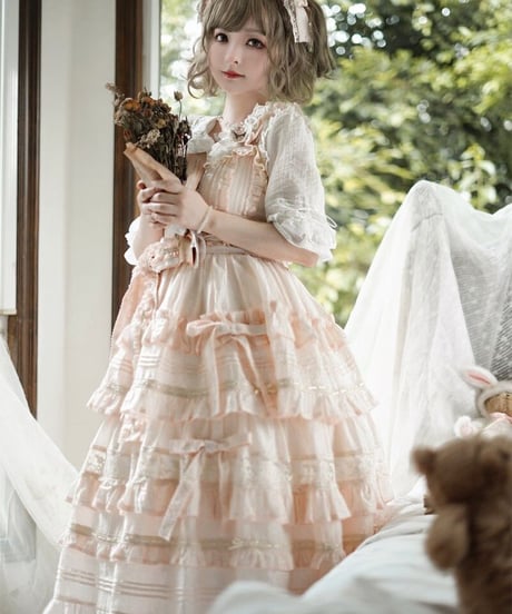 chibi shop 芍薬シリーズ テンセルレース JSK [LO565]