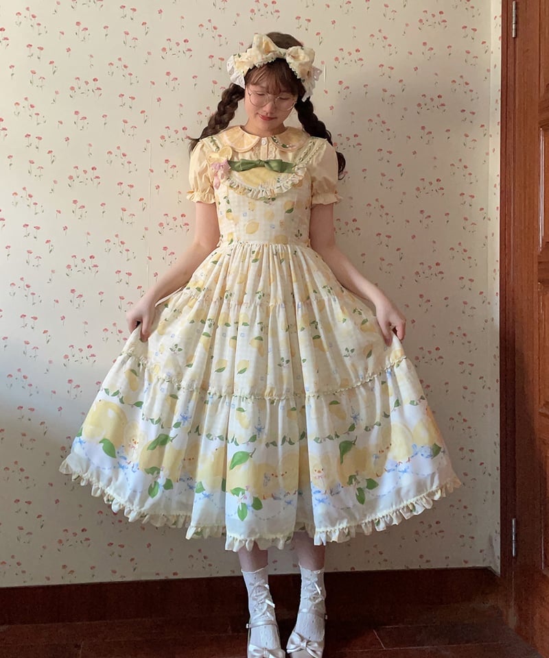 Miss Point / レモンとひよこの夢 ロングJSK [LO1410] | Roses