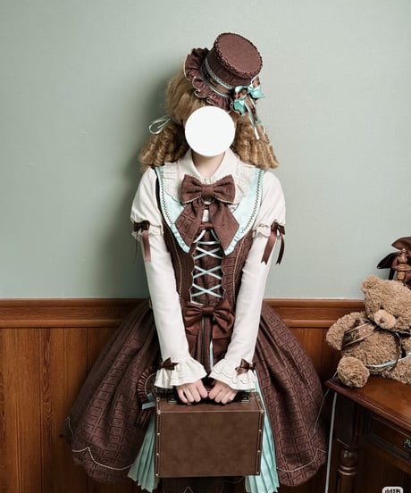 Alice Girl /  くまショコラビスケット ロリィタドレス JSK、SK、ブラウス、ジャケット⑥ [LO1525]