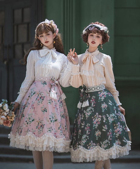ボーンチャイナ花瓶 クラシックロリィタ ブラウス [LO244]