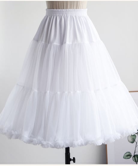 ふわふわパニエ 50cm丈 [LO295-1]