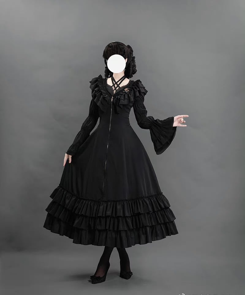 アラビアンナイトゴシック / 毒牙ゴシック ブラウス、スカート、黒羽
