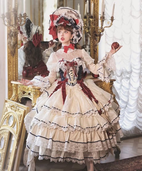 HinanaQueena  夢の国のアリス ロリィタドレス セット [LO830]