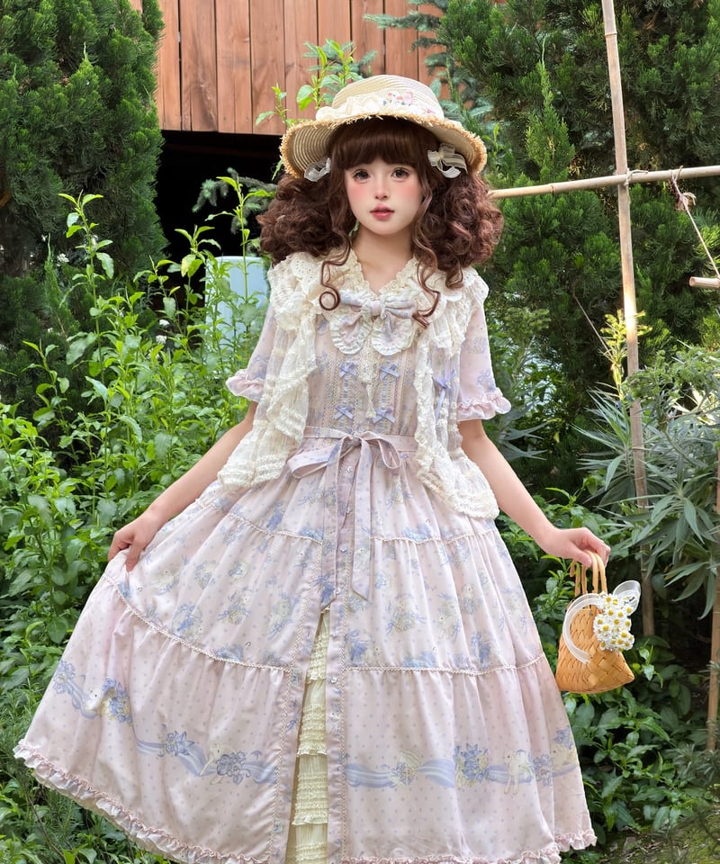 Miss Point 花のたよりと羊のワルツ ロリィタドレス 日常版（ST） 前