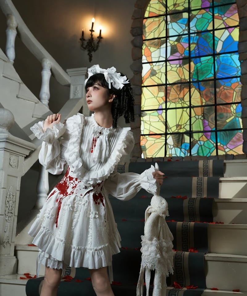 with PUJI Letter and Poetry / 十字架ドール ゴシック＆ロリィタ