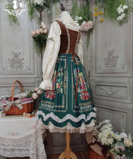 Miss Point 豊作賛歌 バイエルン風 ベルベットコルセットJSK ロング [LO390]