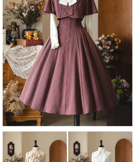Forest Wardrobe 森林の便箋 スカート、ジャケット、ブラウス [LO1317]
