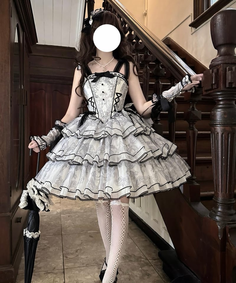 九歌Lolita / Ocean of Nighttime ロリィタ キャミソール＋スカート