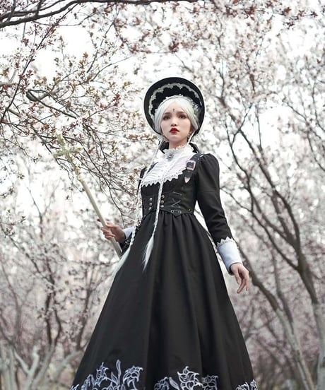 YUPBRO  ロブニャ ブリティッシュスタイル ゴシックロリィタ ドレス  ボンネット、ドレスハット [LO483]
