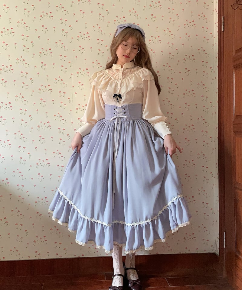 【値下げしました⭐︎】ロイヤルベージュ ストラップレス コルセット(C70) Miss Cube / 素描野ばら コルセットスカート [LO1185] | Roses on